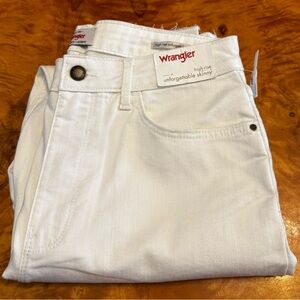 Wrangler High-Rise Unforgettable Skinny Jeans in White